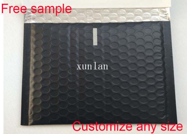 Aluminum Foil Gold Metallic Bubble Mailers Custom Printed Logo Water Resistant Closure