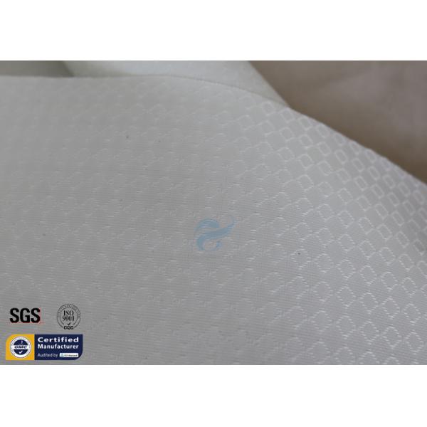 White Silicone Fiberglass Fabric Hot Ashes Protection BBQ Apron 260℃ 0.3MM