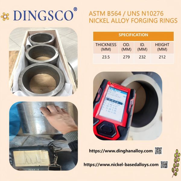 ASTM B564 UNS N10276 Nickel Alloy Forged Ring – High Strength & Corrosion Resistance for Industrial Applications