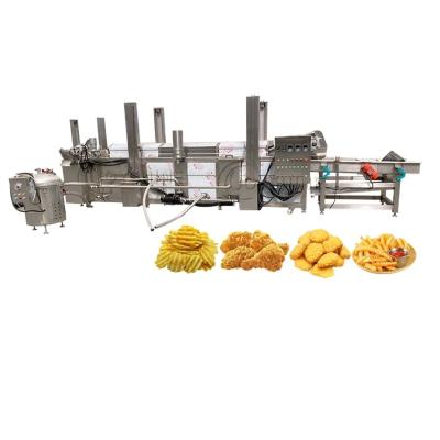 Máquina de Fritagem de Donuts de Cintura de Transporte Contínua de Aquecimento Elétrico com Capacidade de 580 KG