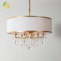 JYLIGHTING Luxury Gold Metal Crystal Ceiling Light Modern Vintage Chandelier para o Hotel em Casa