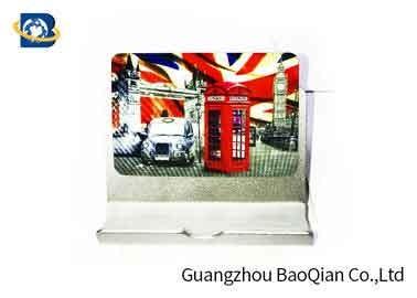 PET Fridge Lenticular Magnet Souvenir 4 Color 3D UV Printing 0.45mm Thickness