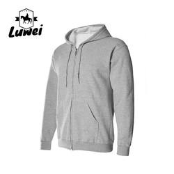 Oversized Bluzy Blank Zip 50%Polyester 50% Cotton Embroidered Slim Fit Moletons Thin Washed String Hoodies Sweatshirts