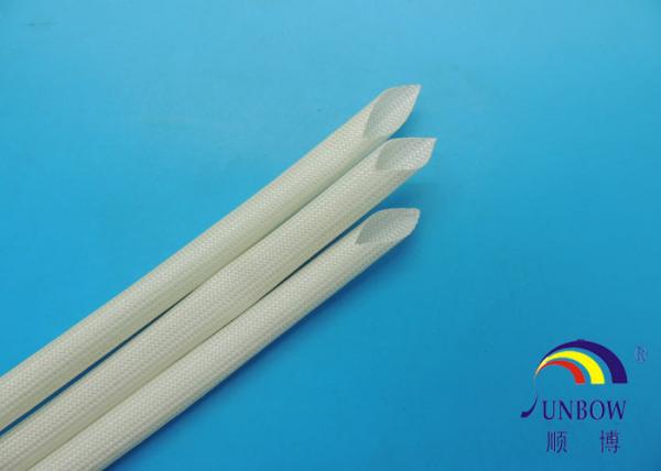 F Class 155℃  AC Motors Braided Fiberglass Sleeve 155℃ High Temperature With Acrylic Resin Cover