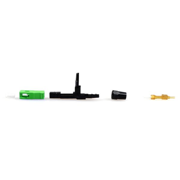 Field Quick Assemble Fiber Fast Connector SCAPC Dust Proof UL Rated Plastic Housing