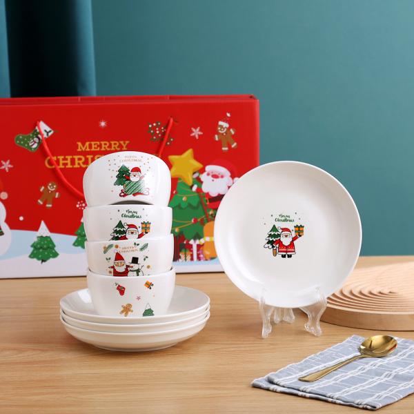 Customizable Ceramic Home Decoration Tableware For Christmas Gift