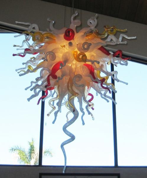 Hand blown glass chandeliers chihuly chandelier Hanging Lamp Fixtures (WH-GB-09)