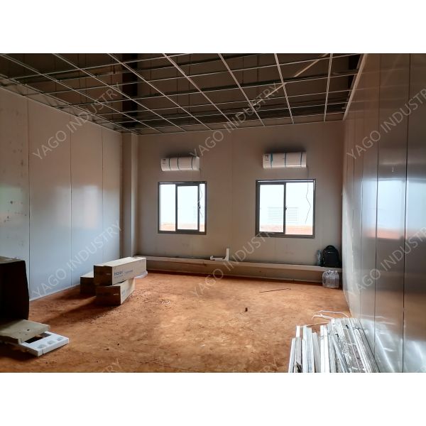 Steel Structure Flat Pack Site Office Prefabricated Accommodation Building Corrosion Resistant
