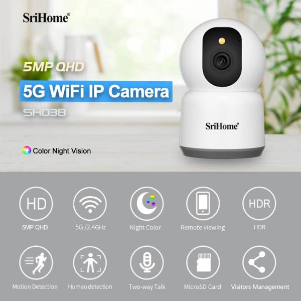 4MP Two-Way Audio Full Color Camera Indoor 355 Security Camera Color Night Vision IP Camera Home Security
