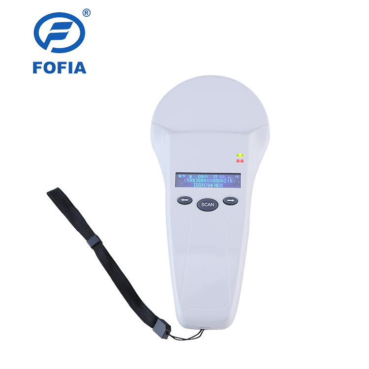 Waterproof RFID Handheld Reader With 128x32 OLED Screen USB ForPlastic Long-Range Solution For Pet And Farm & Ranch Use 125khz