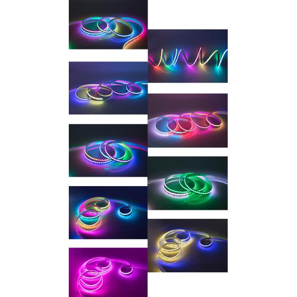 RGB Cob Smart LED Mood Light Strip No Dots Full Color Light Strip 630LEDs/M