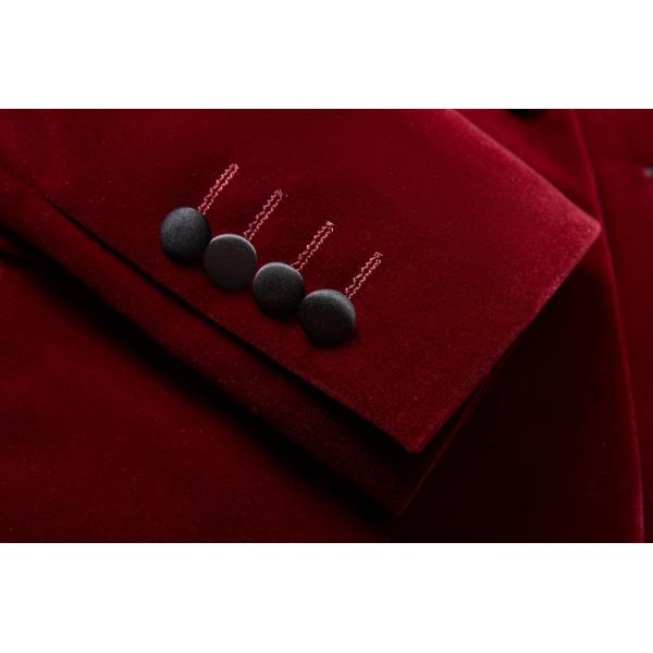 Men's Gold Velvet Casual Suit Slim Fit Velveteen Jacket for Stage Performance Hosts