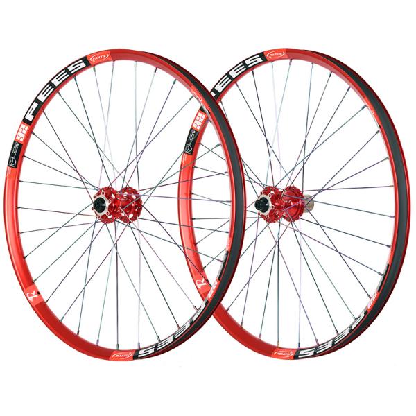 Aluminium Alloy Rim 26 Inch Bicycle Wheelset 32H Waterproof Long Lasting