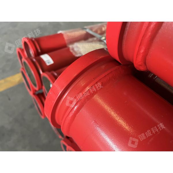 DN125 Concrete Pump Pipe ST52 Flange Connection 1 Year Warranty