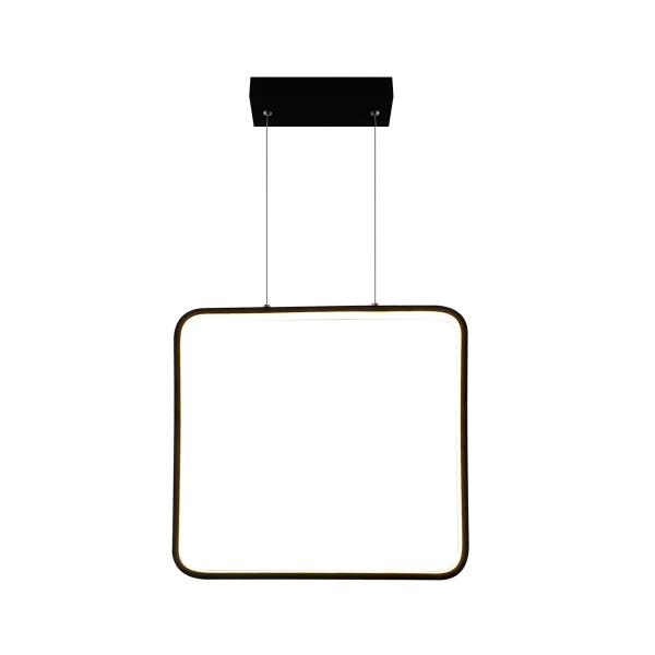 Modern Minimalist square Chandelier Frame LED Aluminum Pendant Lights