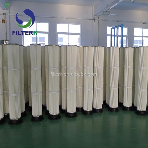 Filtro de bolsa plisado FILTERK 150x1000mm para planta de asfalto