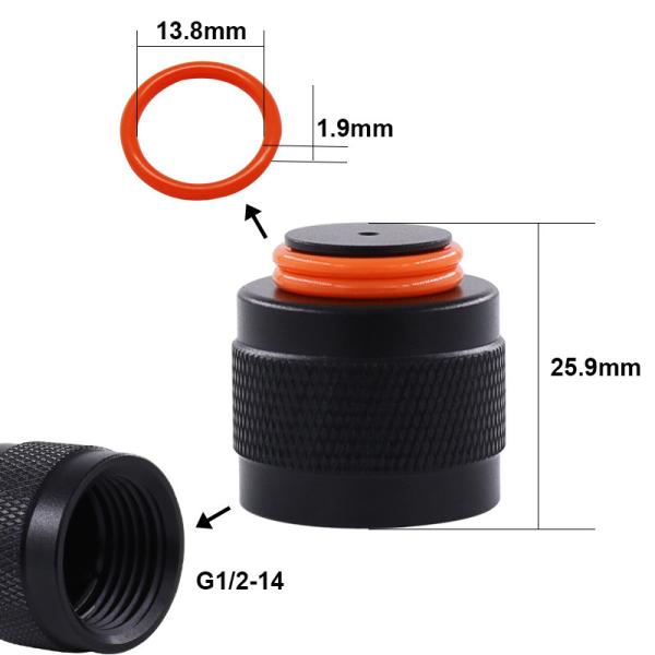 Aluminum G1/2-14 W21.8-14 TR21-4 Thread Protector