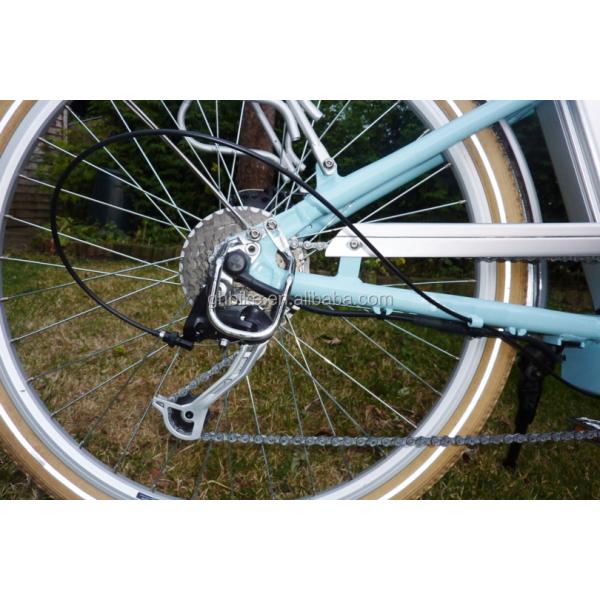 Single Speed 200-250W Green City Electric Bike for Europe Market 26 Inch A2B in Green