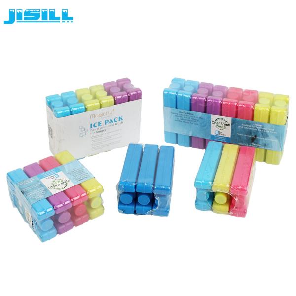 colorful rigid HDPE food grade colorized plastic ice packs widely use keep cold gel bottle cooler for kids lunch box