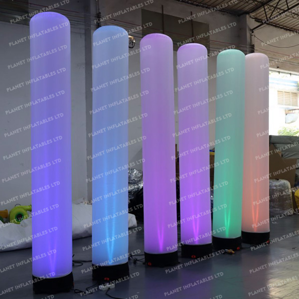 Giant Colorful Party Event Decoration Inflatable Light Tube Led Inflatable Pillar for Sale
