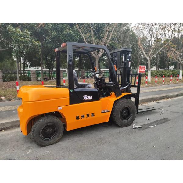 5 Tons Used Diesel Forklift Hangcha R50 Forklift Used Machine Top Performance