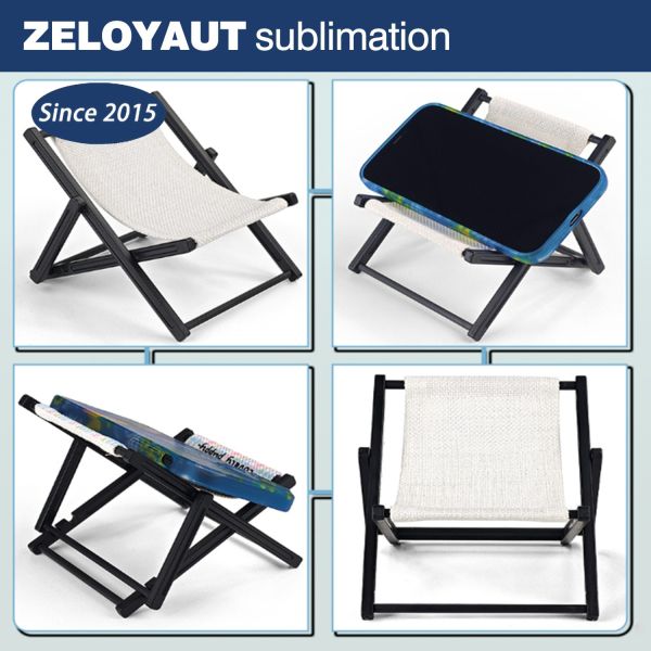 Wholesale Linen Phone Stand Chair Sublimation Blanks DIY Personalized Custom Photo Promotional Business Gifts