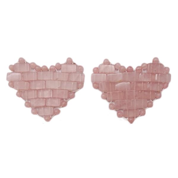 Face Mask 100% Natural Rose Quartz Mini Eye Covers for Facials Puffy Eyes Headaches Migraines Sleeping Eye/Face Mask