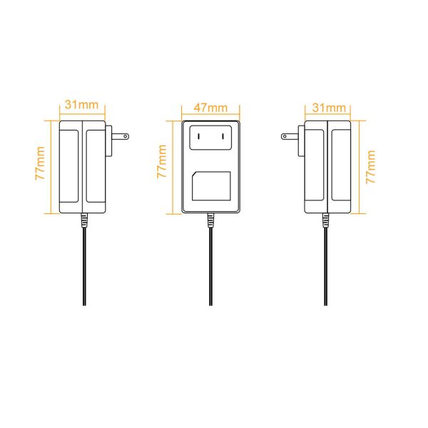 36W 12V 3A UL Class 2 Power Adapter for LED Light Strips with 3 Years Warranty and Safe Low Voltage