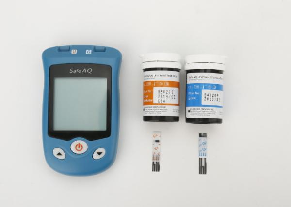 Software Support Blood Sugar Monitoring Kit , Sugar Level Test Kit With Safety Lancet / Uric Acid