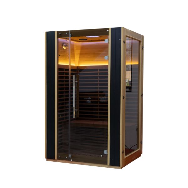 Indoor Far Infrared Low Emf Sauna House Luxury Red Cedar Hemlock Sauna Room