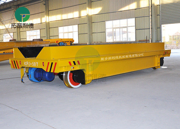 50 Ton Motorised Electric Power Steel Coil Railway Transport Cart Trolley