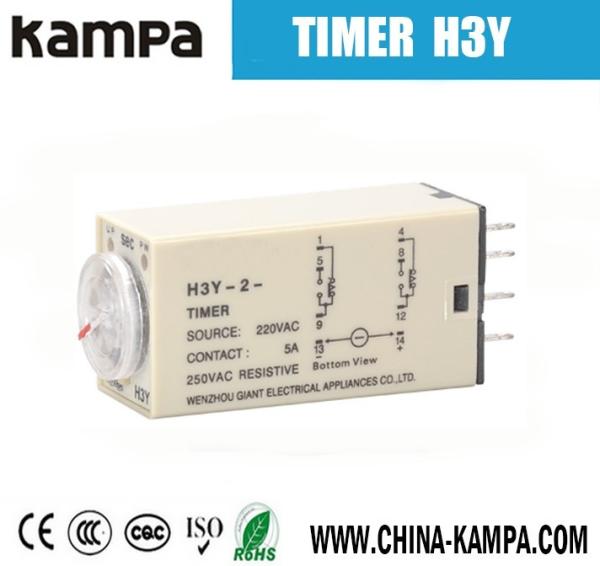 H3Y 220V Power On Time Delay Relay Solid-State Electric Timer AC24V 220V