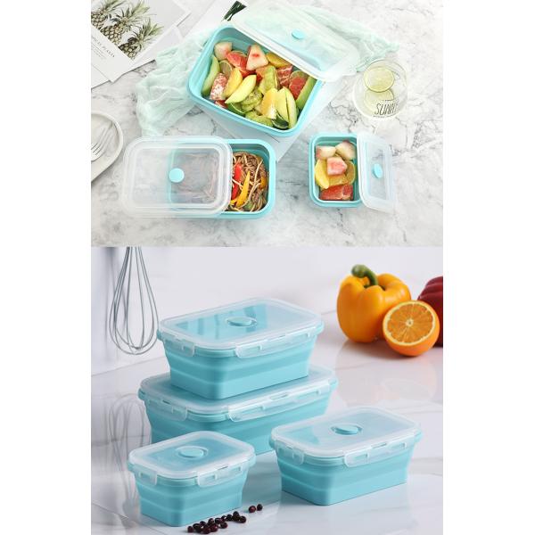 Коробка для завтрака Bpa свободная 550ml 1L 3L располагаясь лагерем складная