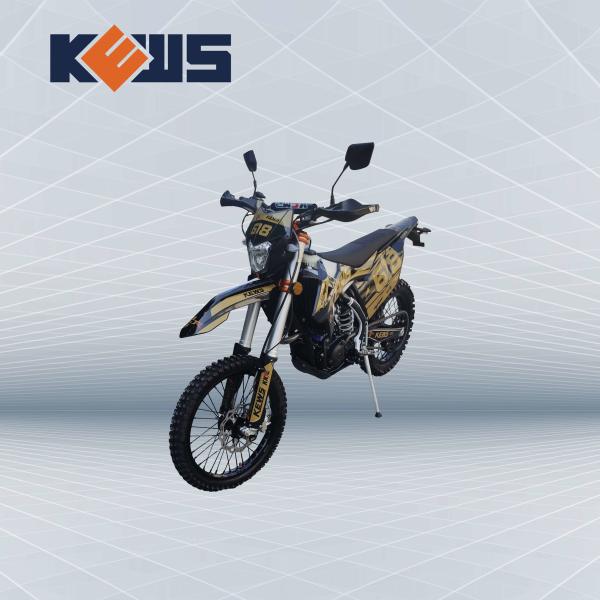 Black Motorcycle In Gold Sticker 300CC Euro 4 Motorcycles NC300S On Road Dirt Bikes