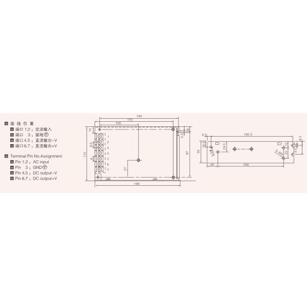 Industrial Switching Power Supply S-150-12 24v 6.5a Re - power On To Recover