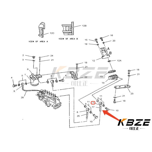CA1905829 190-5829 1905829 DIESEL PUMP TO PRIMING PUMP E312 E320C E320D E323D