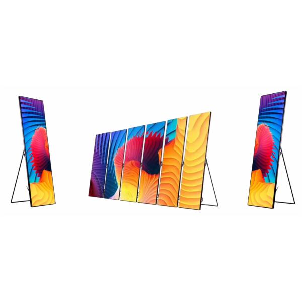 Пол Wifi 4G P2.5 стоя дисплей приведенный СИД 640*1920mm Signage цифров экрана зеркала