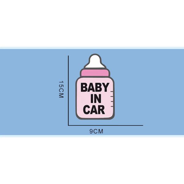 Customized Warning Kiss Cut Stickers Decals For Car Window Baby In Car