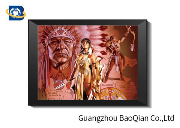 5D Effect 30 x 40 CM 40 x 40 CM Lenticular Photography With Black PVC Frame 12 MM