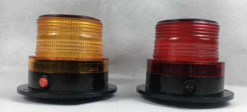 Portable Navigation LightSolar Led Beacon Light Blinking Amber LED Strobe Warning Light 