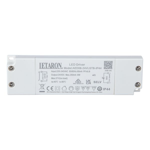 Constant Voltage Slim LED Driver With SAA Certificate 50000 Hours Lifetime 6W