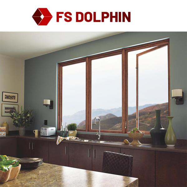 Passive House Aluminum Casement Window Double Glazed Tempered Glass Crank Out Windows