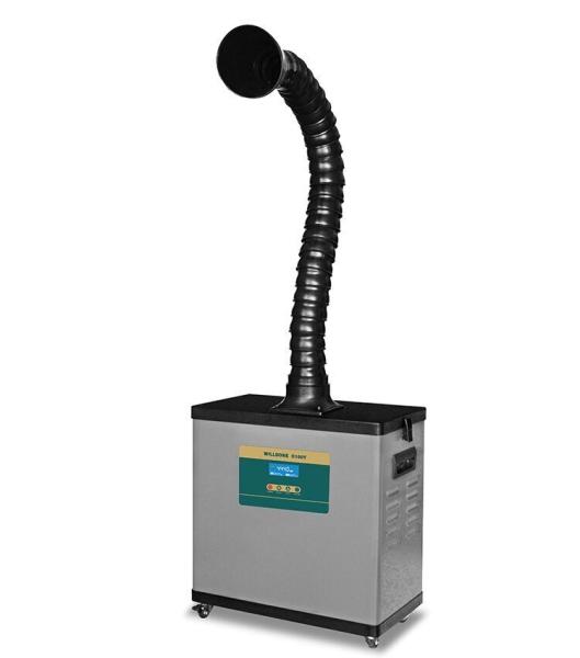 Nail Salon Mobile Welding Fume Extractor / Solder Fume Extractor With One Flexible Arm