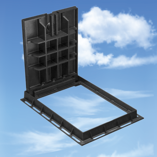 Temperature Range Minus 40 Celsius To 150 Celsius Ductile Iron Manhole Cover Pattern As Drawing Installation Method Recessed Frame Bolts