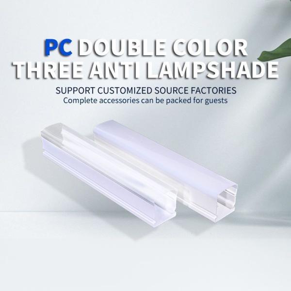 Industrial LED Lighting Plastic Lampshade PVC Plastic Extrusion PC Cover Profile Customized