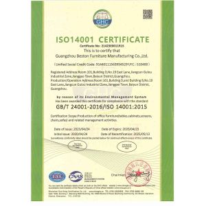 Guangzhou Beston Furniture Manufacturing Co., Ltd. Сертификации