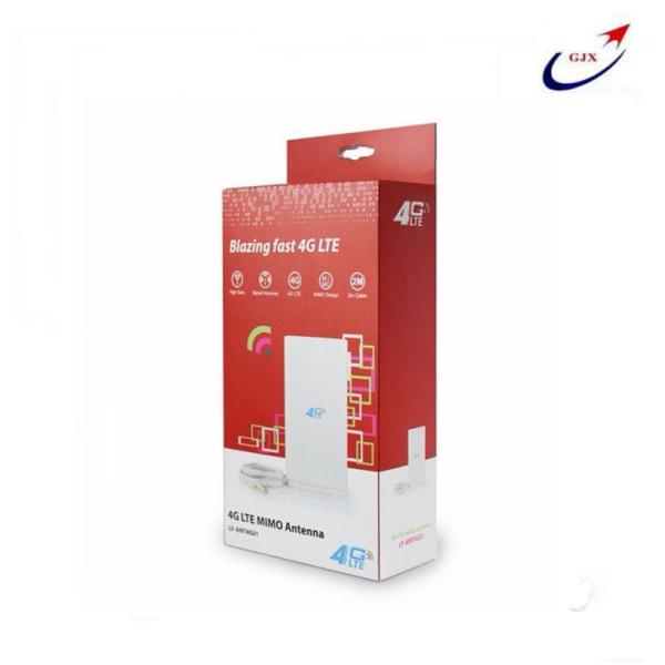 4G LTE 88dBi TS9 CRC9 Dual Connector 700~2600mhz White MIMO Antenna