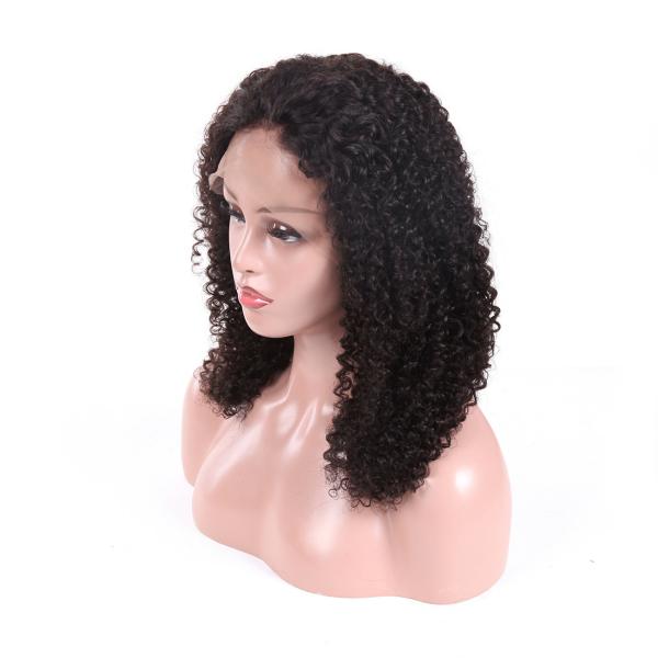 Serviço encaracolado perverso do OEM das perucas completas pretas naturais do cabelo humano do laço de Glueless