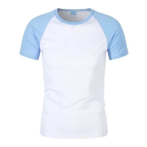 Algodão branco liso confortável das camisas 100 T da camisa branca lisa grossa T da tela de seda