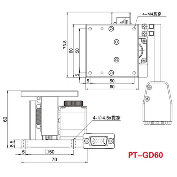 Linear Ball Screw Electric Lifting Platform Fine Adjustment Optical Experimental